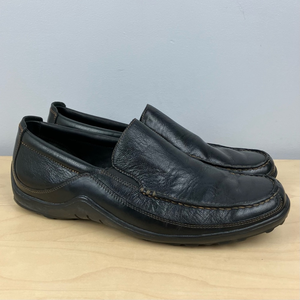 Cole Haan Men’s Size 11.0 M Tucker Venetian Black Leather Slip On Driving Loafer